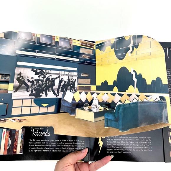 Alfred Hitchcock & Graceland Elvis Presley retro pop up coffee table books set - Picture 7 of 15